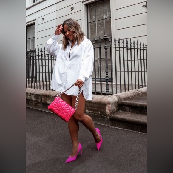 Satin Pink Pumps Sz IT 40.5 - Picture 13 of 16